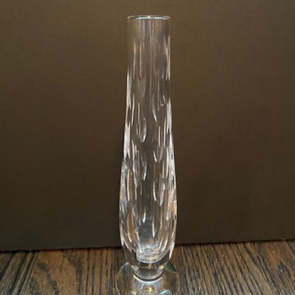 Waterford Crystal 7” Rain Drop Bud Vase Ireland - Picture 1 of 4